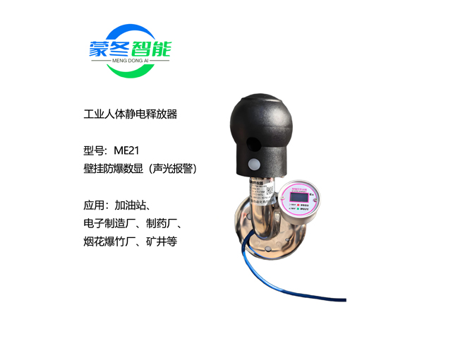 壁挂人体静电消除器 静电释放器 ME21声光数显